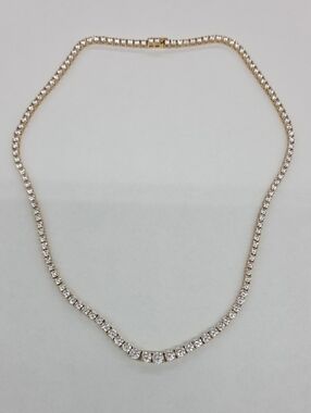 14k Tennis Necklace